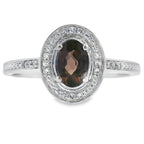 .42ct Quartz Diamond Ring 10KT White Gold