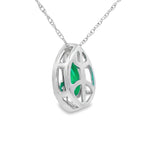 Chalcedony Diamond Fashion Pendants 10KT White Gold