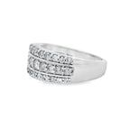 1.00ct Diamond Wedding Band Ring 10KT White Gold