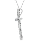 .50ct Diamond Cross Religious Pendant 14KT White Gold