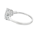 1.50ct Lab Grown Diamond 3 Stone Ring 14KT White Gold
