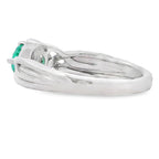 .58ct Emerald Zircon Ring Sterling Silver
