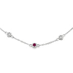 .16ct Ruby Diamond Bracelet 14KT White Gold