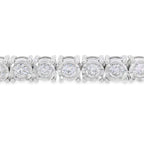 Lab Grown Diamond Tennis Bracelet Sterling Silver