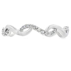 .17ct Diamond Wedding Band Ring 14KT White Gold