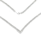 7.00ct Diamond Tennis Necklace 14KT White Gold