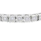 Lab Grown Diamond Tennis Bracelet Sterling Silver