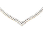 7.00ct Diamond Tennis Necklace 14KT Yellow Gold