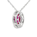 .63ct Ruby Diamond Fashion Pendants 10KT White Gold