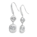 8.51ct Moissanite Dangle Earrings Sterling Silver
