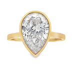 Genuine 3.00ct Lab Grown Diamond  14KT Yellow Gold