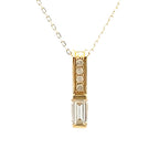 .06ct Zircon Diamond Fashion Pendants 10KT Yellow Gold