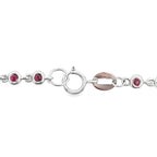 .89ct Ruby Diamond Bracelet 14KT White Gold
