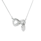 .04ct Diamond Cross Religious Pendant Sterling Silver