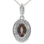 .42ct Quartz Diamond Fashion Pendants 10KT White Gold