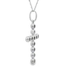 .31ct Diamond Cross Religious Pendant 14KT White Gold