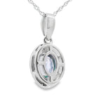 Mystic Fire Topaz Fashion Pendants 10KT White Gold