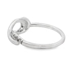Natural .21ct Diamond Ring Sterling Silver