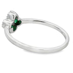 .15ct Emerald Diamond Ring 10KT White Gold