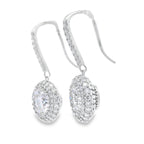 8.33ct Moissanite Dangle Earrings Sterling Silver