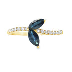 .36ct Sapphire Diamond Ring 14KT Yellow Gold