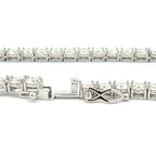 45.00ct Moissanite Tennis Necklace Sterling Silver