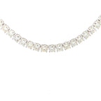 45.00ct Moissanite Tennis Necklace Sterling Silver