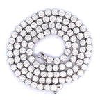 45.00ct Moissanite Tennis Necklace Sterling Silver