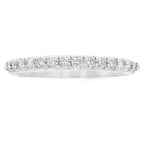 Genuine .25ct Diamond Wedding Band Ring 14KT White Gold