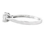 Natural .50ct Lab Grown Diamond  10KT White Gold