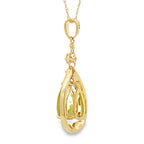 Peridot Diamond Fashion Pendants 14KT Yellow Gold