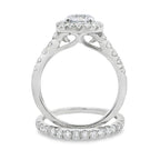 Lab Grown Diamond Engagement Ring Set 10KT White Gold