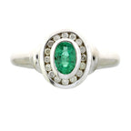 .60ct Emerald Diamond Ring 10KT White Gold