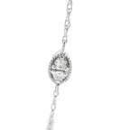 Natural .35ct Diamond Fashion Pendants 14KT White Gold