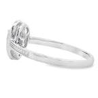 .46ct Quartz Diamond Ring 10KT White Gold