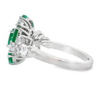 2.98ct Emerald Zircon Ring Sterling Silver