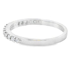 Natural .25ct Diamond Wedding Band Ring 14KT White Gold