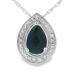 .03ct Onyx Diamond Fashion Pendants 10KT White Gold