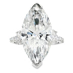9.85ct Lab Grown Diamond Eng Only 14KT White Gold