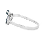 .36ct Sapphire Diamond Ring 14KT White Gold