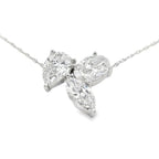 Lab Grown Diamond Fashion Pendants 14KT White Gold