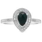 .52ct Onyx Diamond Ring 10KT White Gold