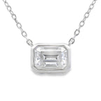 .85ct Moissanite Pendant Sterling Silver