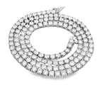 15.14ct Moissanite Tennis Necklace Sterling Silver