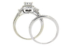 1.00ct Diamond Engagement Ring Set 10KT White Gold