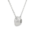 1.00ct Lab Grown Diamond Pendant Sterling Silver