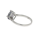 1.25ct Mystic Fire Topaz Diamond Ring 10KT White Gold