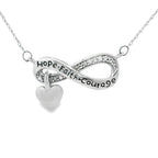 .04ct Diamond Cross Religious Pendant Sterling Silver