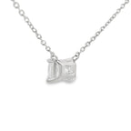 1.00ct Lab Grown Diamond Pendant Sterling Silver