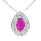 .51ct Ruby Diamond Fashion Pendants 10KT White Gold